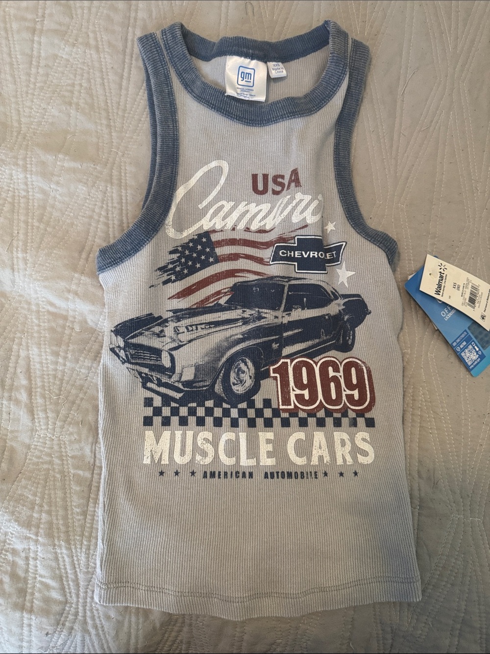 Women’s '1969 Muscle Cars' Tank Top - Gray/Blue